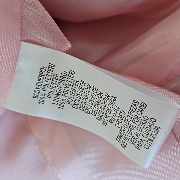 Studio I Pink Beaded Jacket Skirt set 10 - Picture 12 of 14